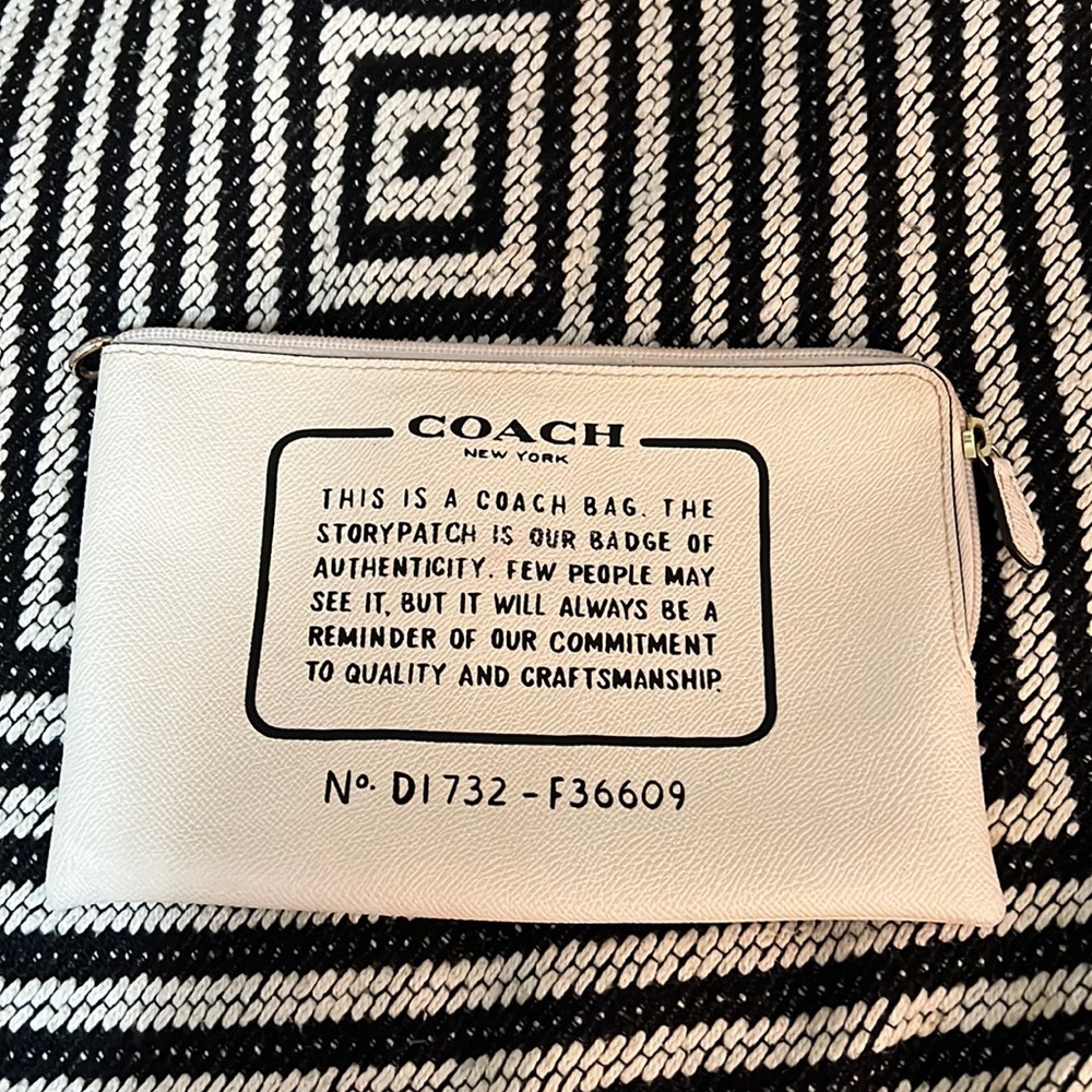 Coach cosmetics bag